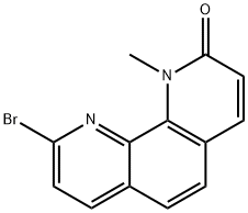 1,10-Phenanthrolin-2(1H)-one, 9-bromo-1-methyl- Structure