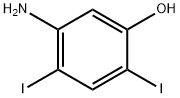 Phenol, 5-amino-2,4-diiodo- 结构式