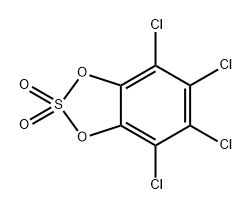 1,3,2-Benzodioxathiole, 4,5,6,7-tetrachloro-, 2,2-dioxide Structure