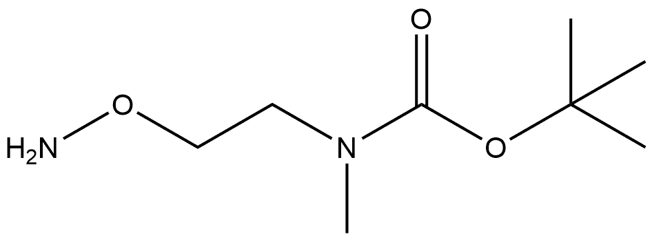 tert-butyl (2-(aminooxy)ethyl)(methyl)carbamate 化学構造式