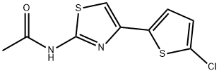 Acetamide, N-[4-(5-chloro-2-thienyl)-2-thiazolyl]- Structure