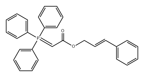 Acetic acid, 2-(triphenylphosphoranylidene)-, (2E)-3-phenyl-2-propen-1-yl ester Structure