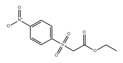 Acetic acid, 2-[(4-nitrophenyl)sulfonyl]-, ethyl ester Struktur