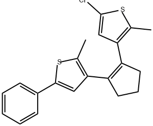 391895-16-2 Thiophene, 5-chloro-2-methyl-3-[2-(2-methyl-5-phenyl-3-thienyl)-1-cyclopenten-1-yl]-