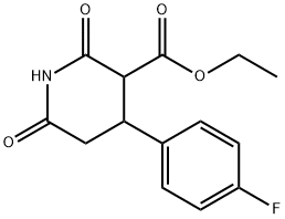 3-Piperidinecarboxylic acid, 4-(4-fluorophenyl)-2,6-dioxo-, ethyl ester