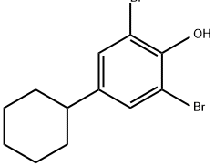 Phenol, 2,6-dibromo-4-cyclohexyl- 结构式