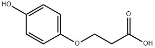 Propanoic acid, 3-(4-hydroxyphenoxy)-,39223-40-0,结构式