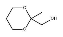 (2-甲基-1,3-二噁烷-2-基)甲醇 结构式