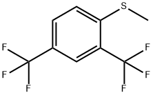 Benzene, 1-(methylthio)-2,4-bis(trifluoromethyl)- Struktur