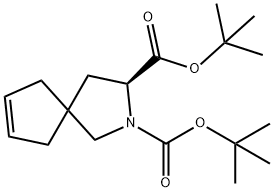 2-Azaspiro[4.4]non-7-ene-2,3-dicarboxylic acid, 2,3-bis(1,1-dimethylethyl) ester, (3S)-|