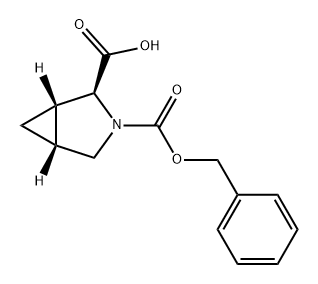 3-Azabicyclo[3.1.0]hexane-2,3-dicarboxylic acid, 3-(phenylmethyl) ester, (1S,2S,5R)-,394734-90-8,结构式