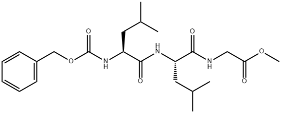 Glycine, N-[N-[N-[(phenylmethoxy)carbonyl]-L-leucyl]-L-leucyl]-, methyl ester (9CI) 结构式