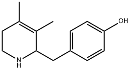 Phenol, 4-[(1,2,5,6-tetrahydro-3,4-dimethyl-2-pyridinyl)methyl]- Structure