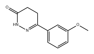 3(2H)-Pyridazinone, 4,5-dihydro-6-(3-methoxyphenyl)-