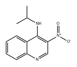 4-Quinolinamine, N-(1-methylethyl)-3-nitro- Structure