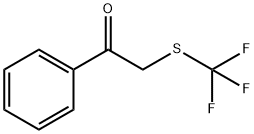 Ethanone, 1-phenyl-2-[(trifluoromethyl)thio]- Struktur