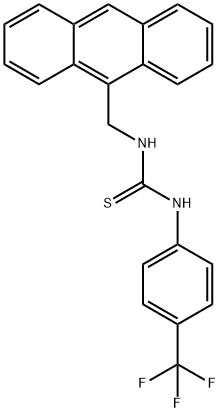 Thiourea, N-(9-anthracenylmethyl)-N'-[4-(trifluoromethyl)phenyl]- Struktur