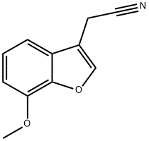 2-(7-甲氧基-3-苯并呋喃基)乙腈, 39581-47-0, 结构式