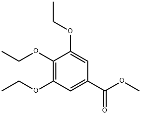 Benzoic acid, 3,4,5-triethoxy-, methyl ester Structure