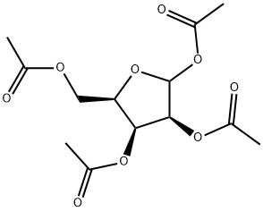 D-Lyxofuranose, 1,2,3,5-tetraacetate 化学構造式