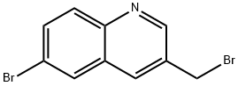 Quinoline, 6-bromo-3-(bromomethyl)- Struktur