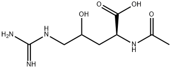 N2-乙酰基-4-羟基-DL-精氨酸,39740-28-8,结构式