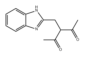 2,4-Pentanedione, 3-(1H-benzimidazol-2-ylmethyl)- Struktur