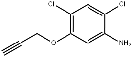 BENZENAMINE, 2,4-DICHLORO-5-(2-PROPYN-1-YLOXY)- 结构式