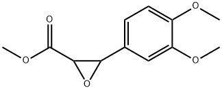 2-Oxiranecarboxylic acid, 3-(3,4-dimethoxyphenyl)-, methyl ester 化学構造式