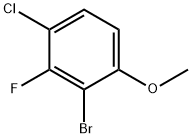 Benzene, 2-bromo-4-chloro-3-fluoro-1-methoxy-,398456-83-2,结构式