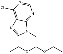 6-Chloro-9-(2,2-diethoxyethyl)-9H-purine Struktur