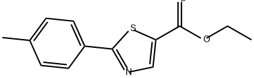 5-Thiazolecarboxylic acid, 2-(4-methylphenyl)-, ethyl ester Structure