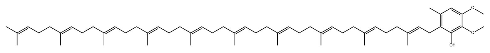 Phenol, 2-[(2E,6E,10E,14E,18E,22E,26E,30E,34E)-3,7,11,15,19,23,27,31,35,39-decamethyl-2,6,10,14,18,22,26,30,34,38-tetracontadecaen-1-yl]-5,6-dimethoxy-3-methyl-