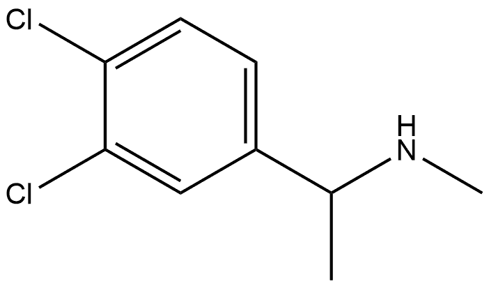 1-(3,4-二氯苯基)乙基](甲基)胺,40023-76-5,结构式