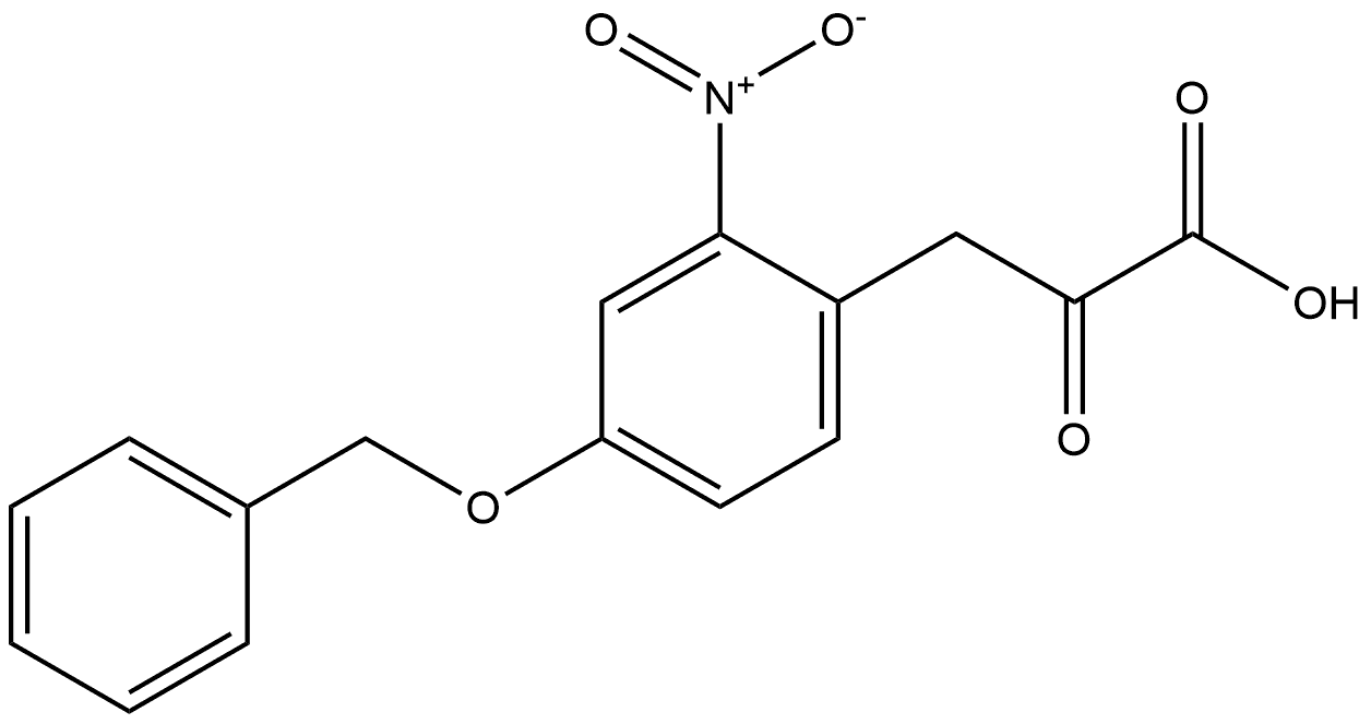 Benzenepropanoic acid, 2-nitro-α-oxo-4-(phenylmethoxy)-
