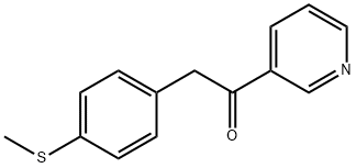 Ethanone, 2-[4-(methylthio)phenyl]-1-(3-pyridinyl)- Structure