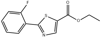 5-Thiazolecarboxylic acid, 2-(2-fluorophenyl)-, ethyl ester Structure