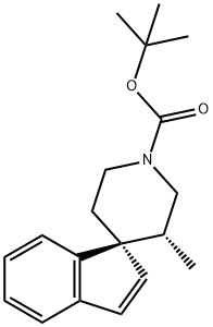 (1R,3''R)-tert-Butyl 3''-methylspiro[indene-1,4''-piperidine]-1''-carboxylate 结构式