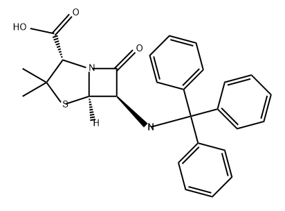 4-Thia-1-azabicyclo[3.2.0]heptane-2-carboxylic acid, 3,3-dimethyl-7-oxo-6-[(triphenylmethyl)amino]-, (2S,5R,6R)-