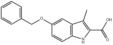 3-Methyl-5-(phenylmethoxy)-1H-indole-2-carboxylic acid Structure