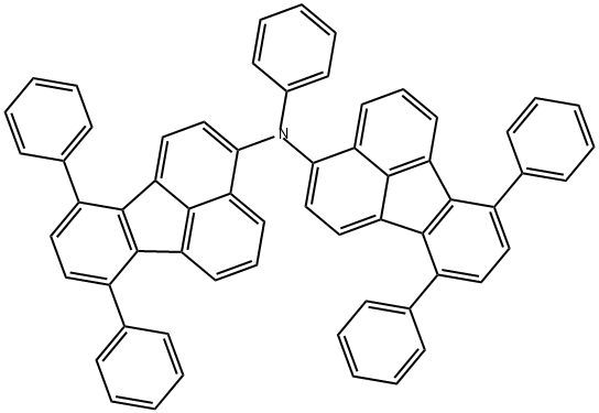 3-Fluoranthenamine, N-(7,10-diphenyl-3-fluoranthenyl)-N,7,10-triphenyl- Struktur