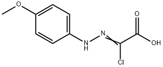 Acetic acid, 2-chloro-2-[2-(4-methoxyphenyl)hydrazinylidene]- Structure