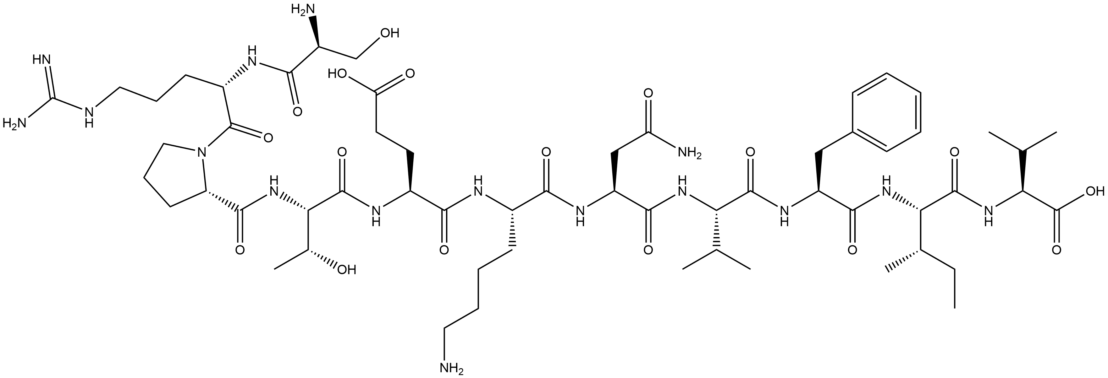 L-Valine, L-seryl-L-arginyl-L-prolyl-L-threonyl-L-α-glutamyl-L-lysyl-L-asparaginyl-L-valyl-L-phenylalanyl-L-isoleucyl-|结构域多肽CONNEXIN MIMETIC PEPTIDE 40GAP27