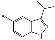 1H-Indazol-5-ol, 3-(1-methylethyl)- Struktur