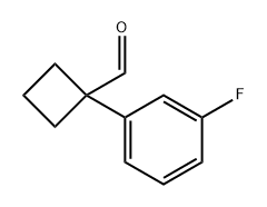 Cyclobutanecarboxaldehyde, 1-(3-fluorophenyl)- Structure