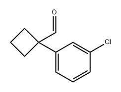 1-(3-氯苯基)环丁基甲醛,405063-21-0,结构式
