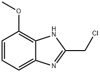 2-(氯甲基)-7-甲氧基-1H-苯并[D]咪唑, 405173-83-3, 结构式