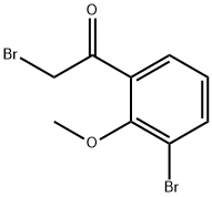 2-BROMO-1-(3-BROMO-2-METHOXYPHENYL)ETHANONE Struktur