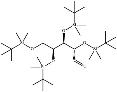 L-Xylose, 2,3,4,5-tetrakis-O-[(1,1-dimethylethyl)dimethylsilyl]- 结构式