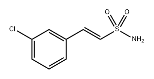 (e)-2-(3-Chlorophenyl)ethene-1-sulfonamide Struktur